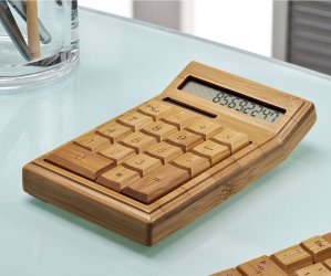 calcolatrice originale in legno
